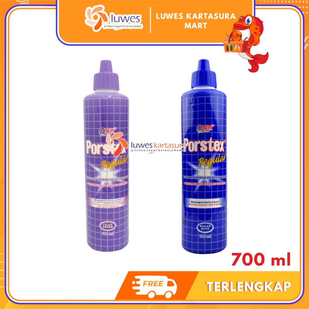 Jual [LUWES] Yuri Porstex Regular Pembersih Lantai Kamar Mandi 700 ml ...