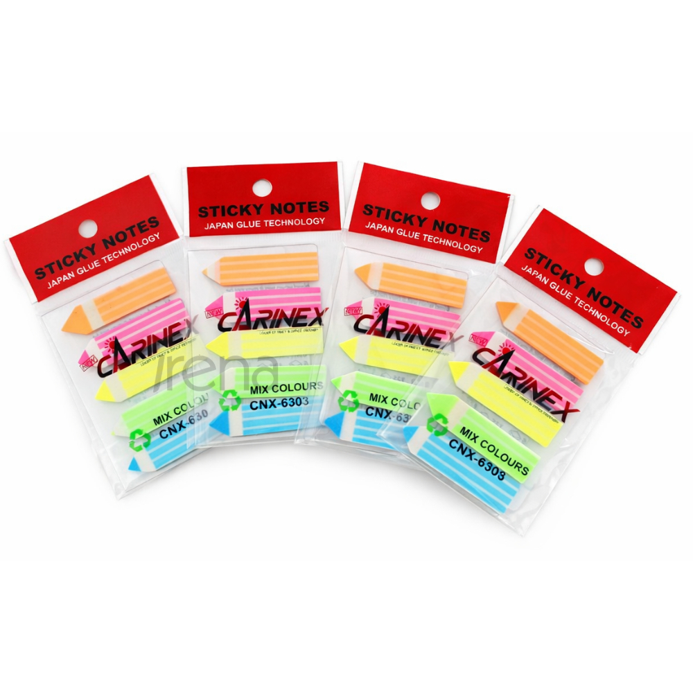 Jual CARINEX Sticky Notes CNX-6308 Penanda Pembatas Buku / Kertas Memo ...