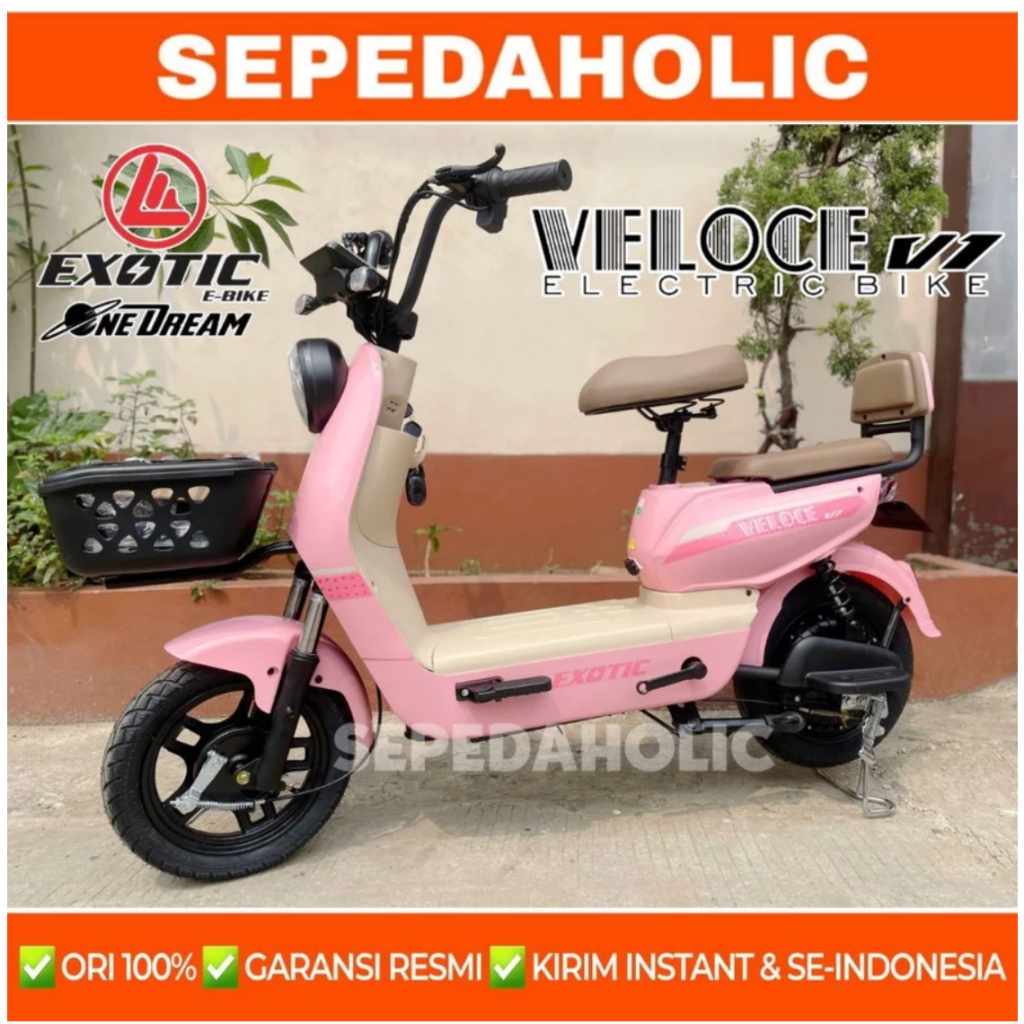 Jual Sepeda Listrik EXOTIC VELOCE V1 BY PACIFIC 500 Watt Electric E ...
