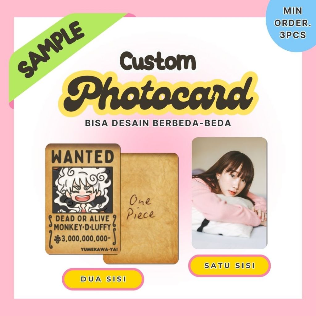 Jual Goofymuufy Cetak SAMPLE Photocard Custom Freebies Photocard Kpop ...