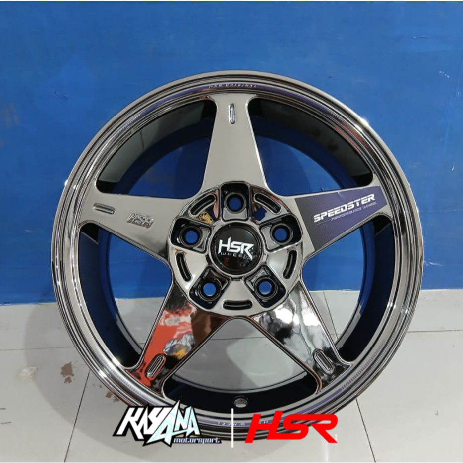 Jual Velg Black Chrome R15 HSR SPEEDSTER Pelek Racing Ertiga Rush ...