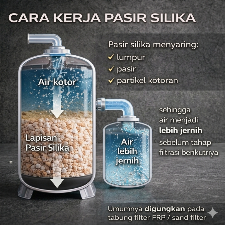 Jual Pasir Silika 10KG Silica Sand Granular / Media Filter Air Sumur ...