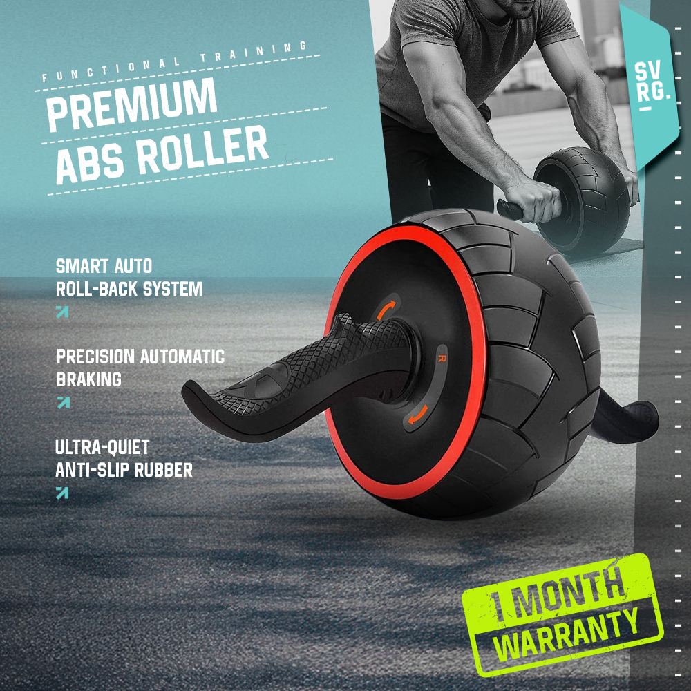 Jual SVRG Premium Abs Roller | Ab Wheel Pro | Sit Up Ab Roller | Shopee ...