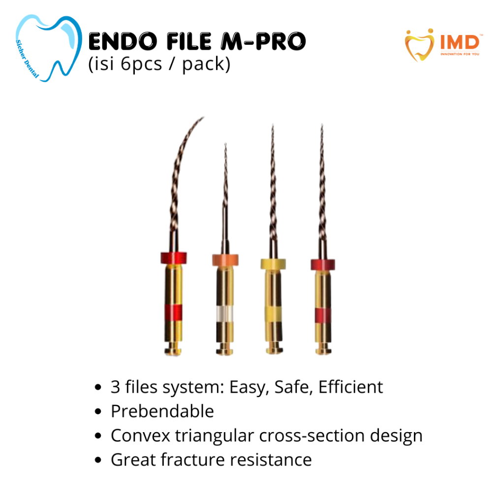 Jual Dental Endo Niti M-Pro File Assorted (6pcs/pak) | Shopee Indonesia