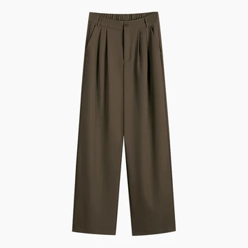 Loose Pants Trousers Celana Highwaist Anti Kusut Celana Kulot Wanita Celana Kantor Formal Wanita