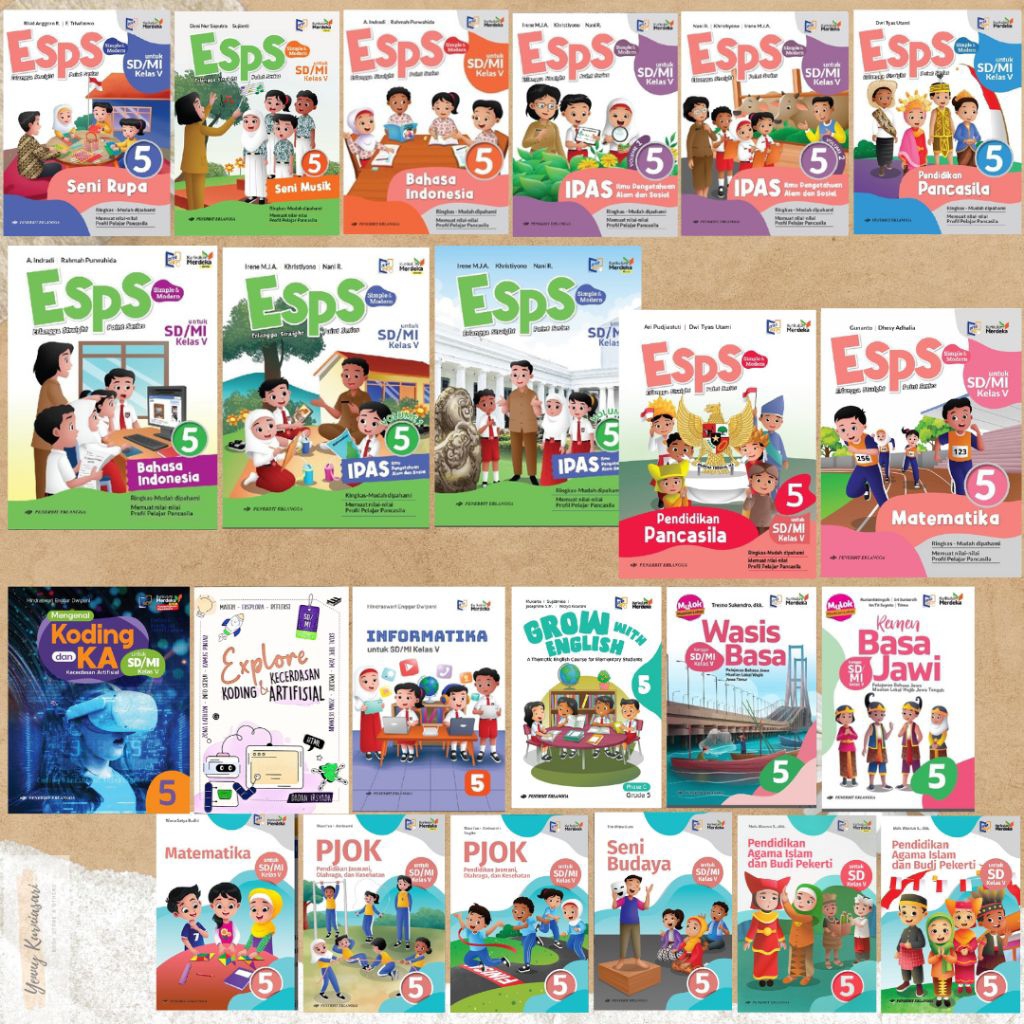 Jual Erlangga ESPS Kurikulum Merdeka Kelas 5 SD / MI Bahasa Indonesia ...