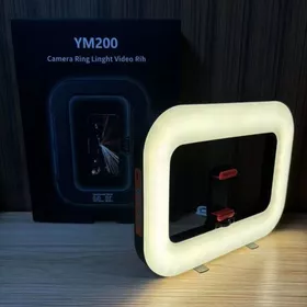 Lampu Ring Light YM200 Universal Lampu Live Portable Model Petak