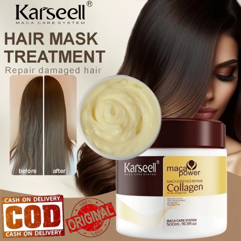 Jual Karseell Collagen Hair Mask 500ml - Masker Rambut Keratin ...