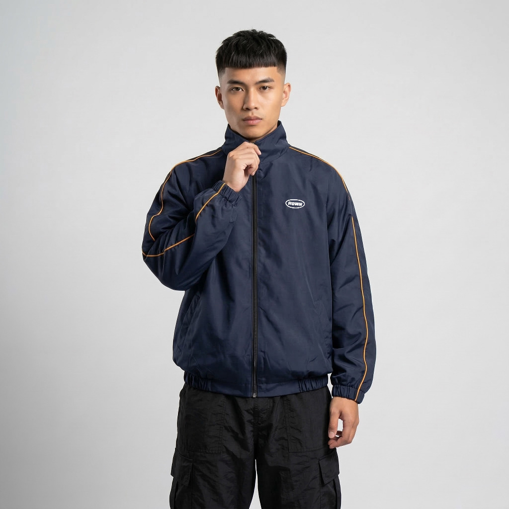 Jual Rown Division Tracksuit Tracktop Jacket || Shaggy Navy | Shopee ...