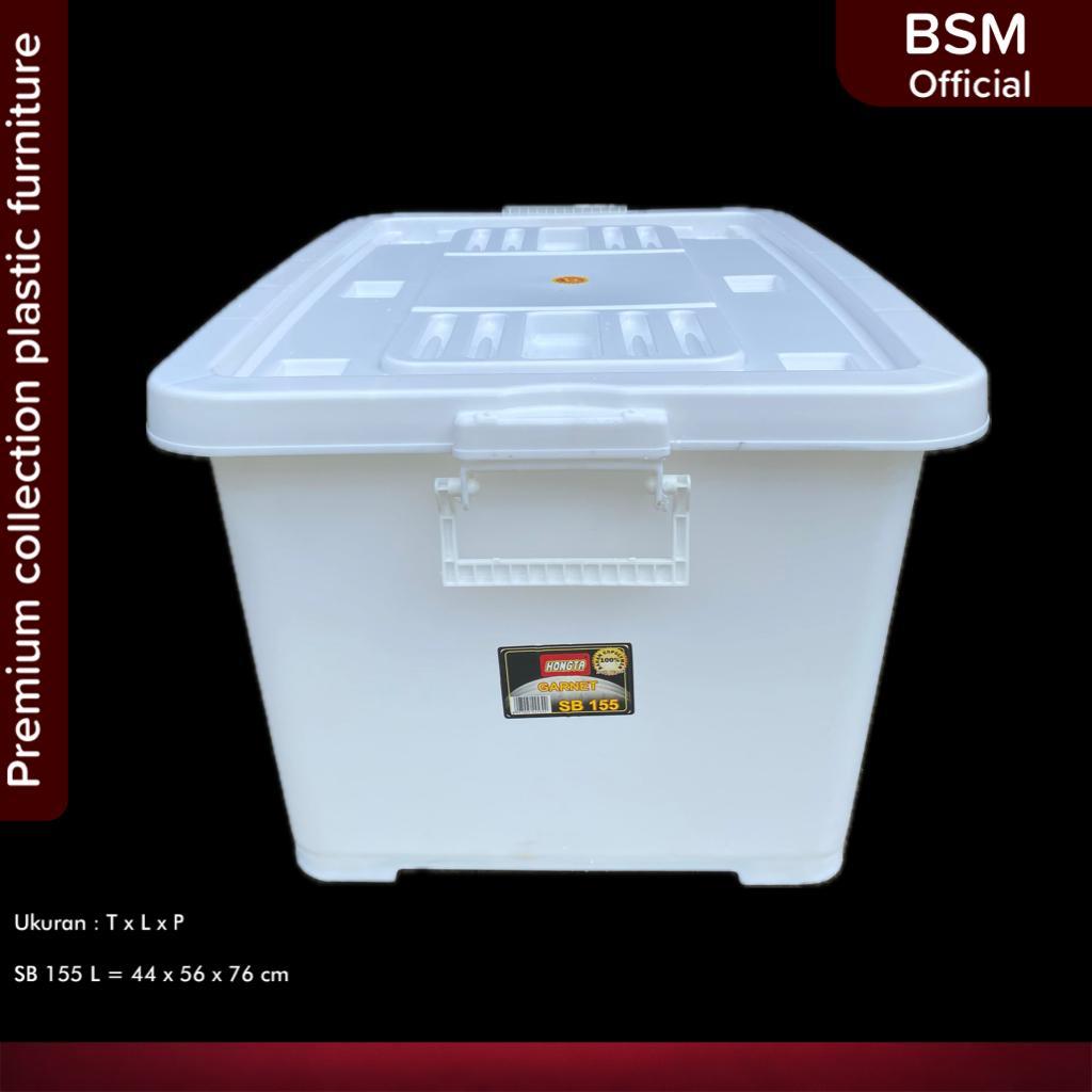 Jual SB 155 Liter Box Container Plastik Putih Kotak Penyimpanan ...