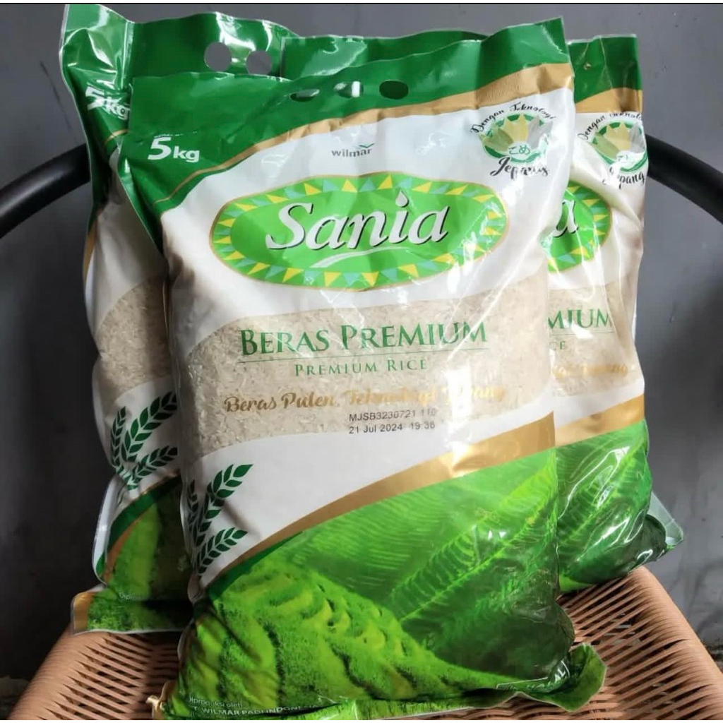 Jual Beras Sania, Beras Raja, dan Selancar 5kg Premium - Beras Sania 5 ...