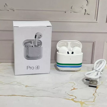 TWS Pro 4 Headset Bluetooth With Mic Smart Touch Control Earphone Bluetooth HiFi Stereo Tahan