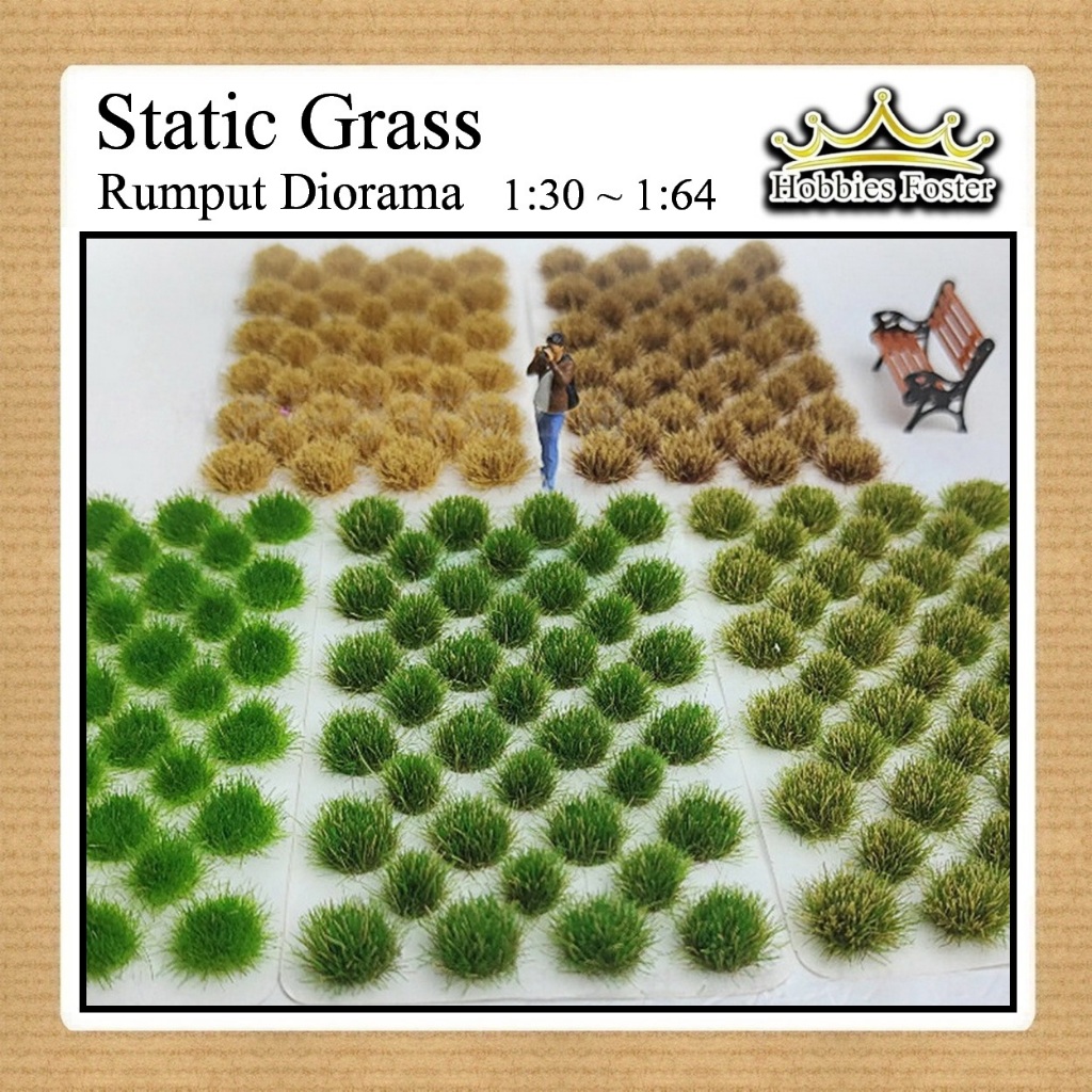 Jual HBF Static Grass Miniatur Rumput Diorama Maked DIY Semak Buatan ...
