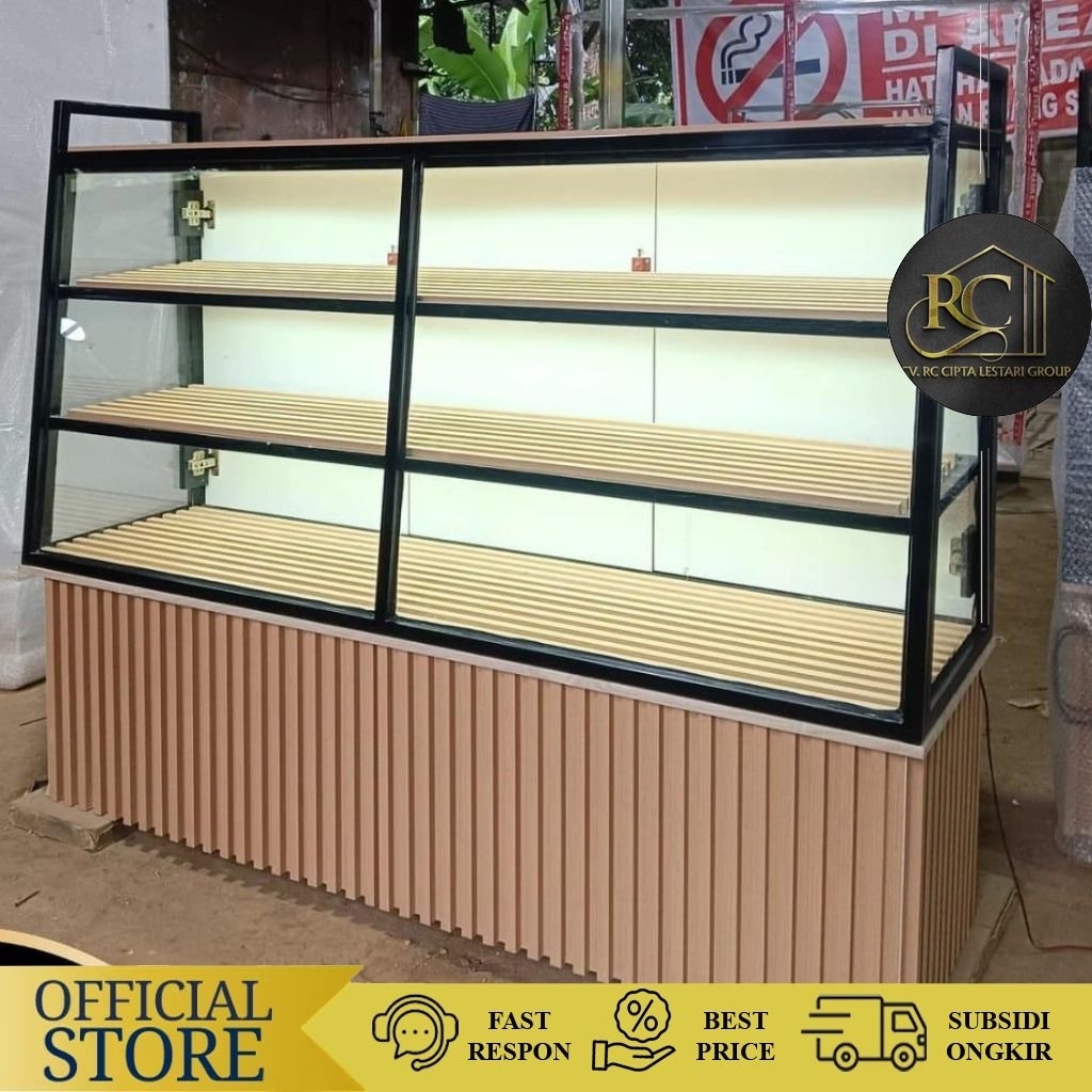 Jual Etalase Rak Roti Etalase Roti Full Lampu Model Industrial ...