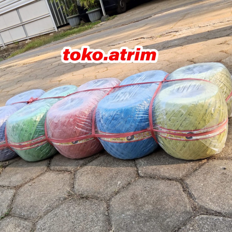 Jual Tali Rafia 1 KG Full Roda Dunia | 1000 gram | Warna dan Hitam ...