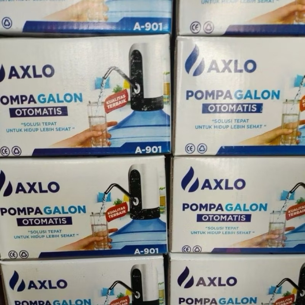 Jual Pompa Air Galon electrik Axlo Pompa Galon Electric Recharge USB ...