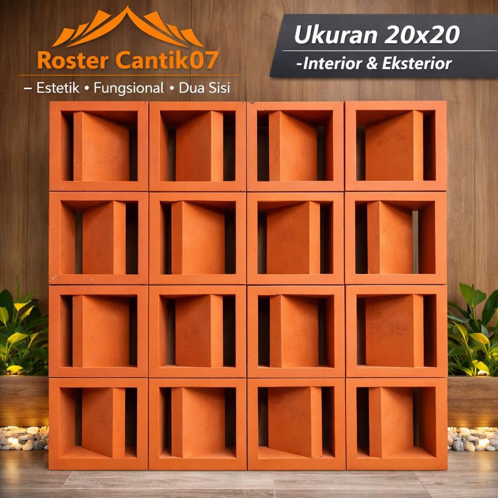 Jual roster minimalis / roster beton angin angin rumah roster motif ...