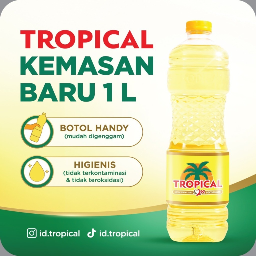MINYAK GORENG MALANG // TROPICAL 1L // TROPICAL 2LT// BOTOL // KARTON