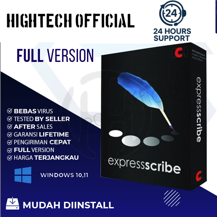 Jual Aplikasi Transkripsi Audio NCH Express Scribe Pro 14 [WIN] Full ...