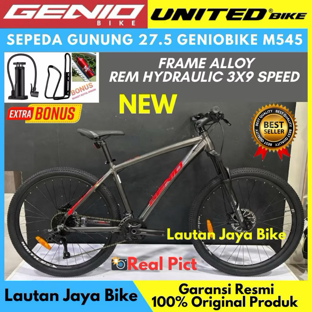 Jual Sepeda Gunung 27.5 MTB Geniobike M545 M544 M703 M701 Frame Alloy ...