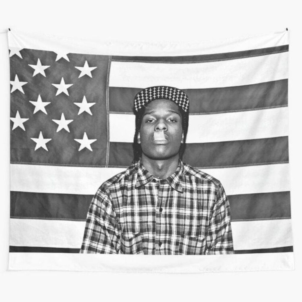 Jual ASAP Rocky American Flag Tapestry, ASAP Rocky Merch | Shopee Indonesia