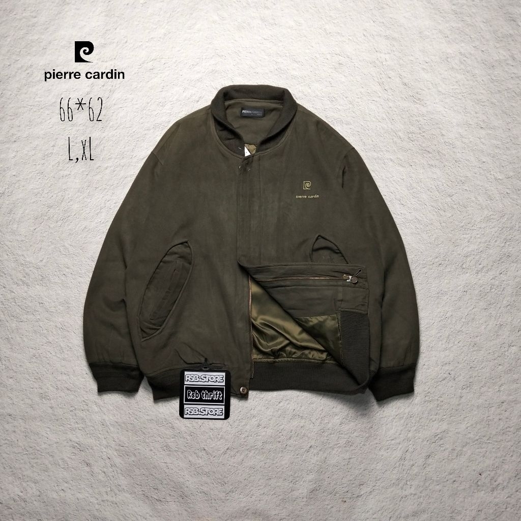 希少 Pierre Cardin 80s 90s テーラードジャケット グリーン ピエール 