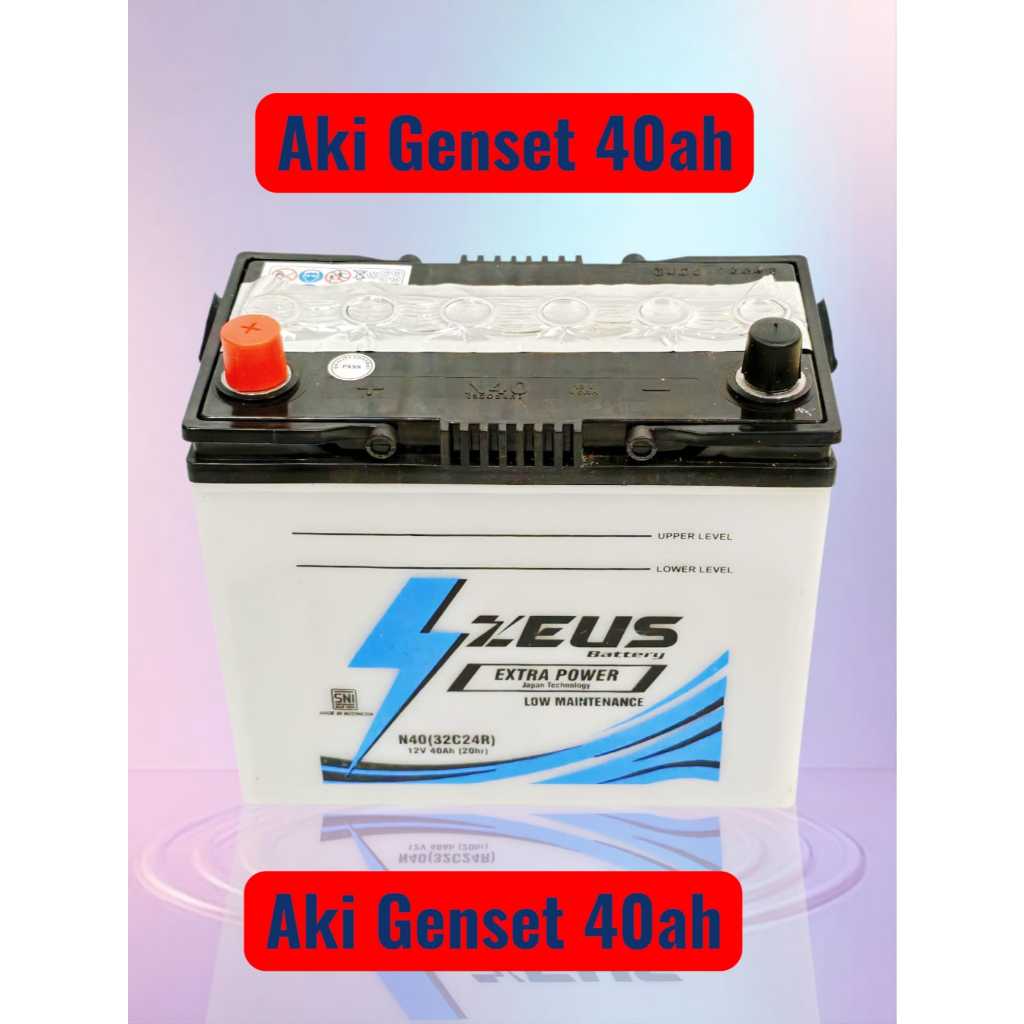 Aki Genset 40ah Zeus AKI Genset 40 ampere
