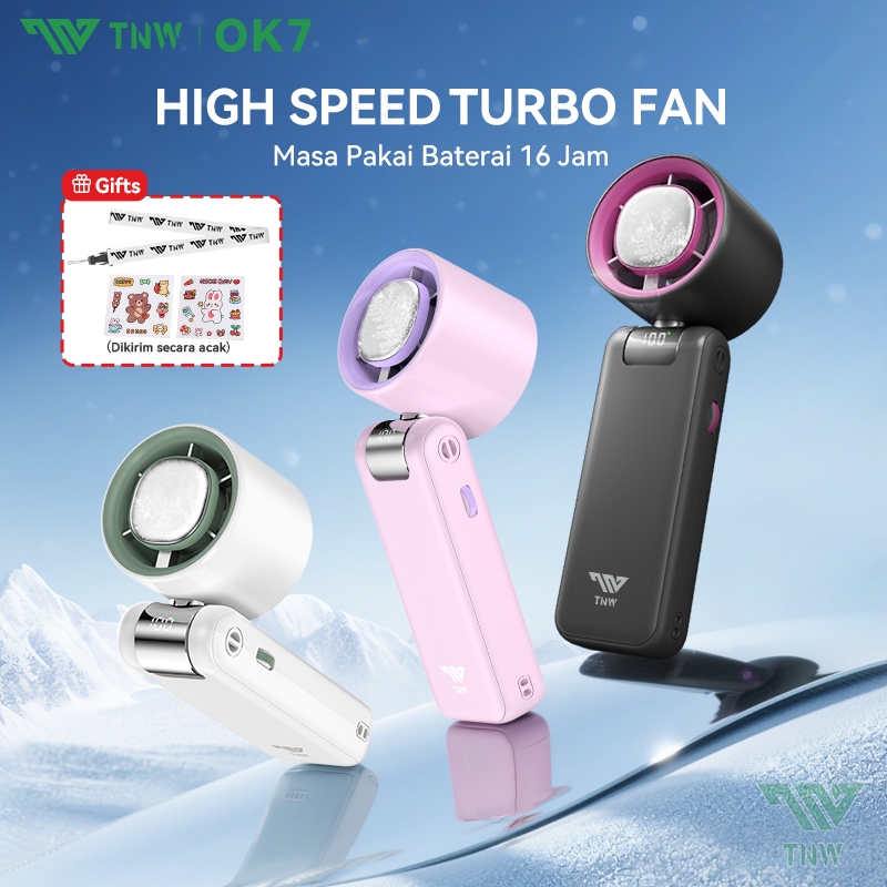 Jual TNW OK7 Kipas Angin Portable Handheld Fan Turbo Adjustable 100 ...