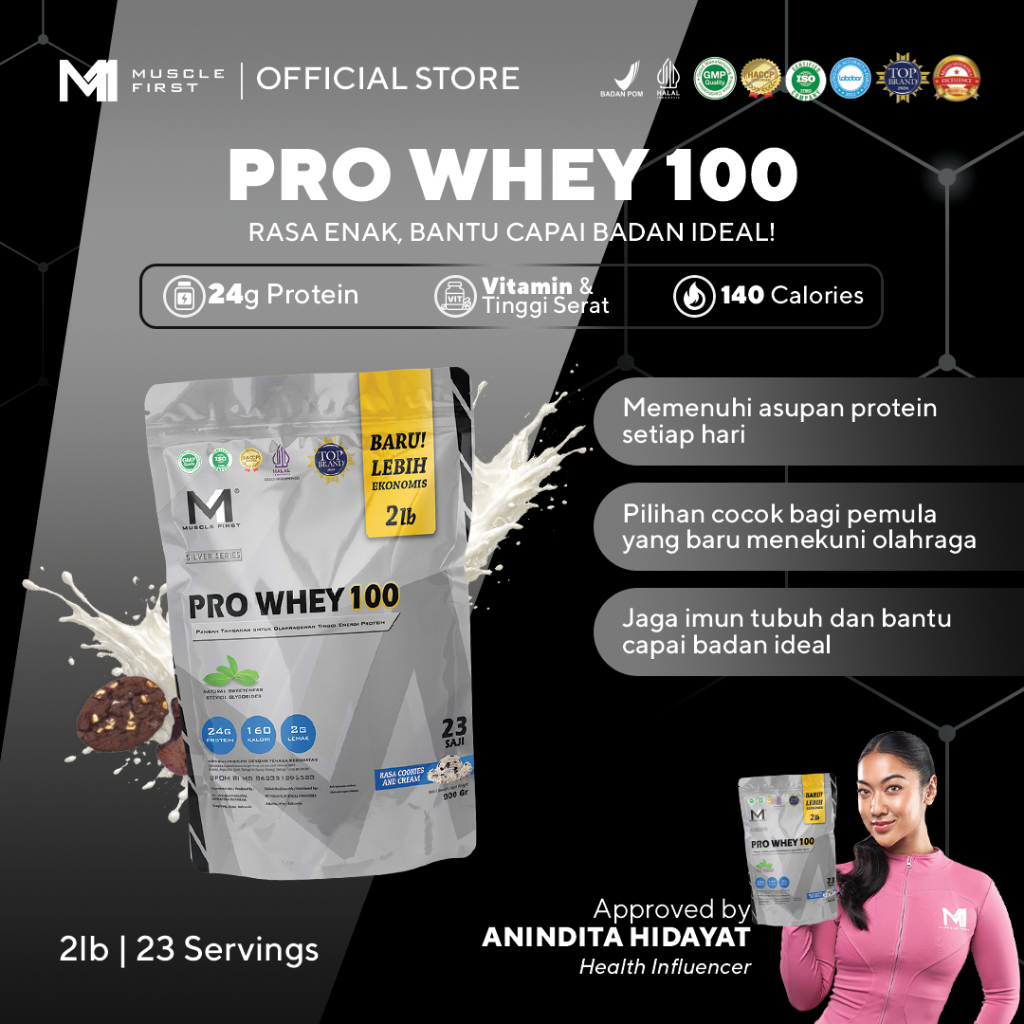 Jual [Anindita Hidayat Collaboration] MUSCLE FIRST Pro Whey 100 2lbs ...