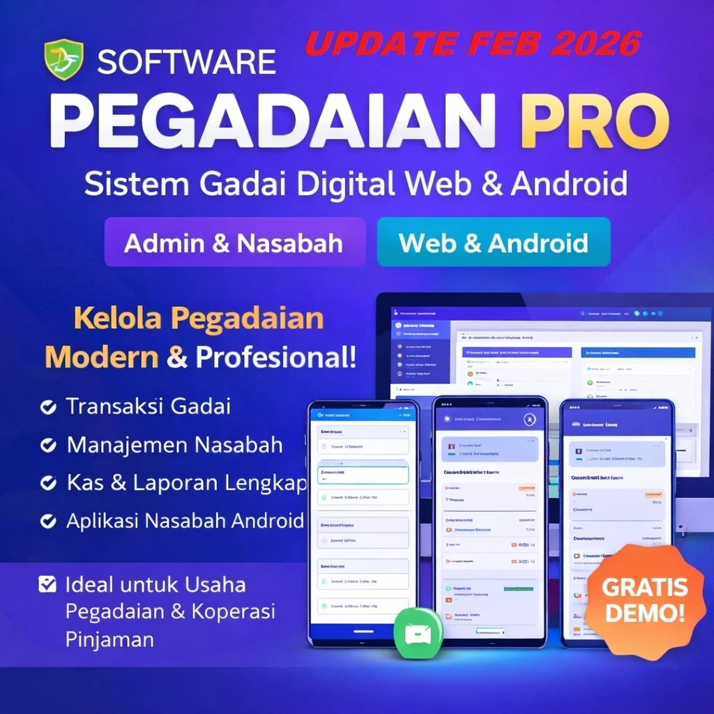 Jual Software Pegadaian PRO – Sistem Gadai Digital Web & Android ...