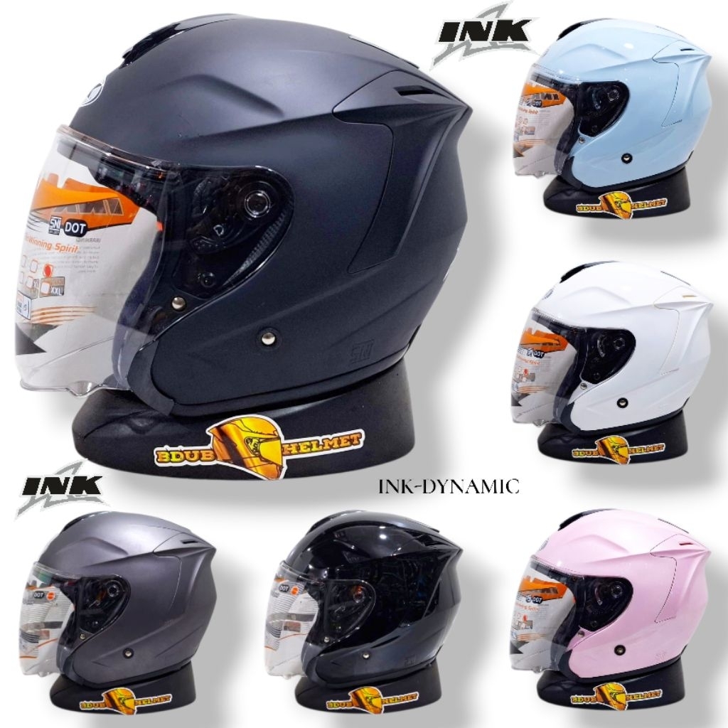 Jual Helm INK dynamic Gunmetal dof paket ganteng original INK | Shopee ...
