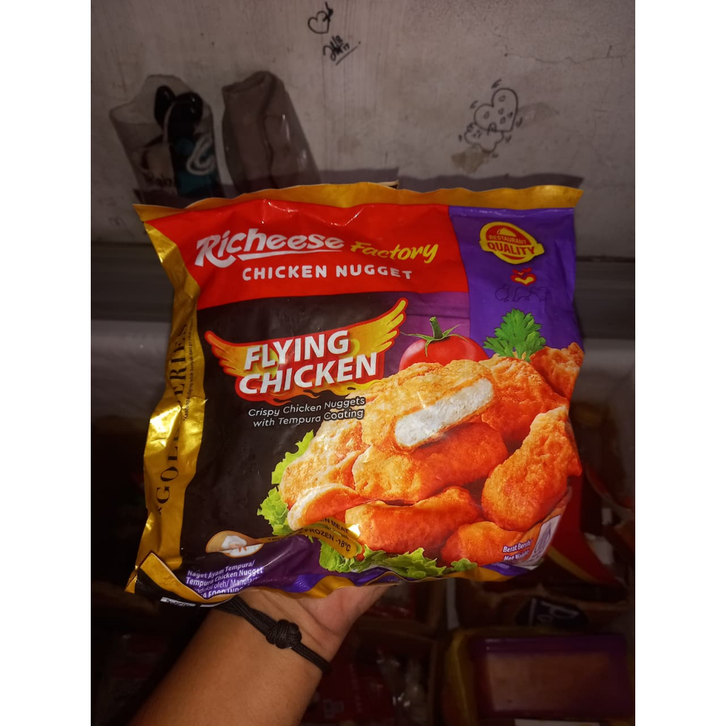 Jual Richeese Factory Flying Chicken Nugget Tempura Crispy Frozen Enak ...