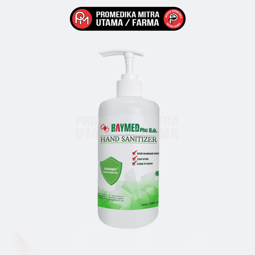 Jual BAYMED Plus H2O2 500ml Hand Sanitizer Efektif untuk Kebersihan ...