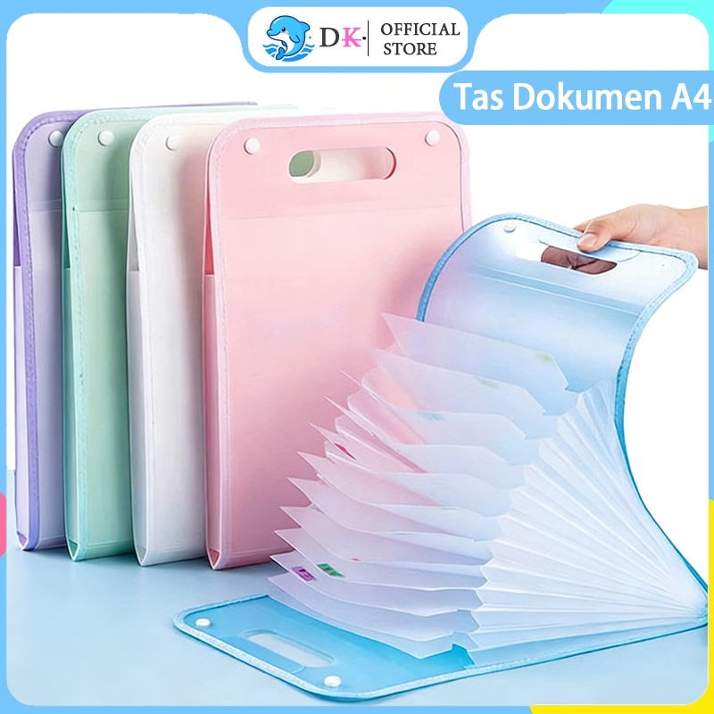 Jual Lucky Tas File Handle Map File Clear Holder Anti Air Multi Layer ...