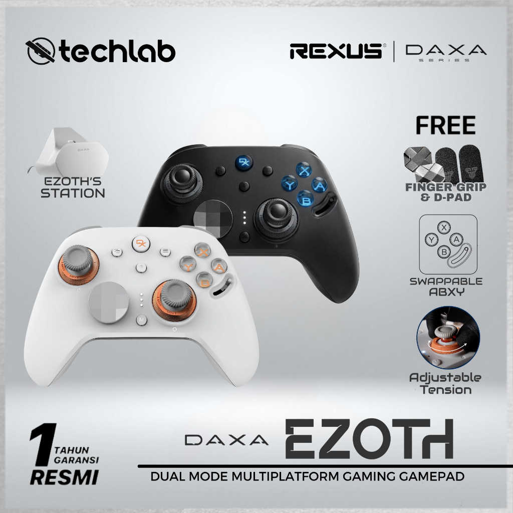Jual Rexus Daxa Ezoth AX10 / AX-10 Gamepad Wireless Gaming Controller ...