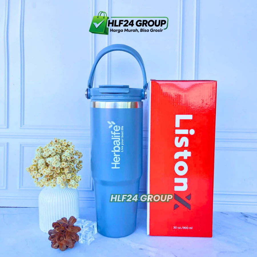 Botol Tumbler Herblf 900ml Tahan Panas Dingin - foto 3