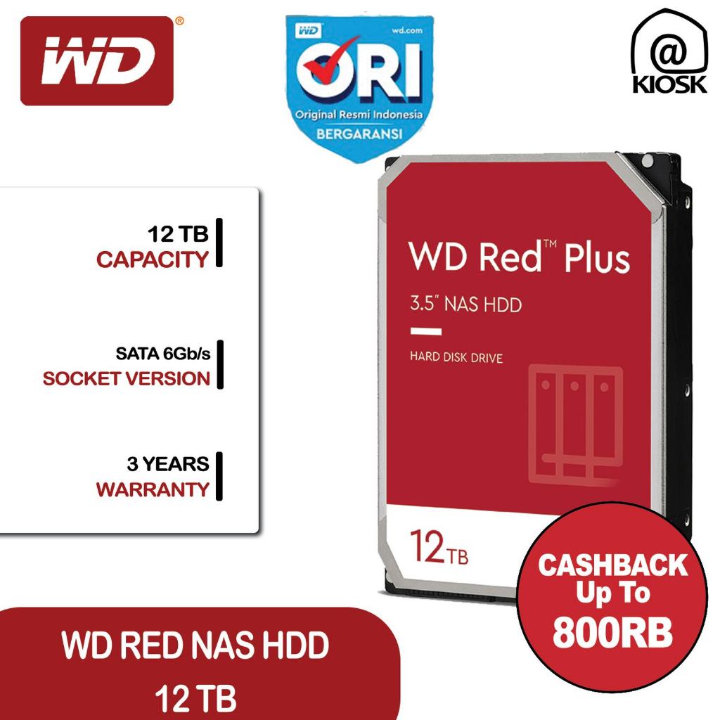 Jual WD Red Plus 12TB - NAS HDD - 3.5