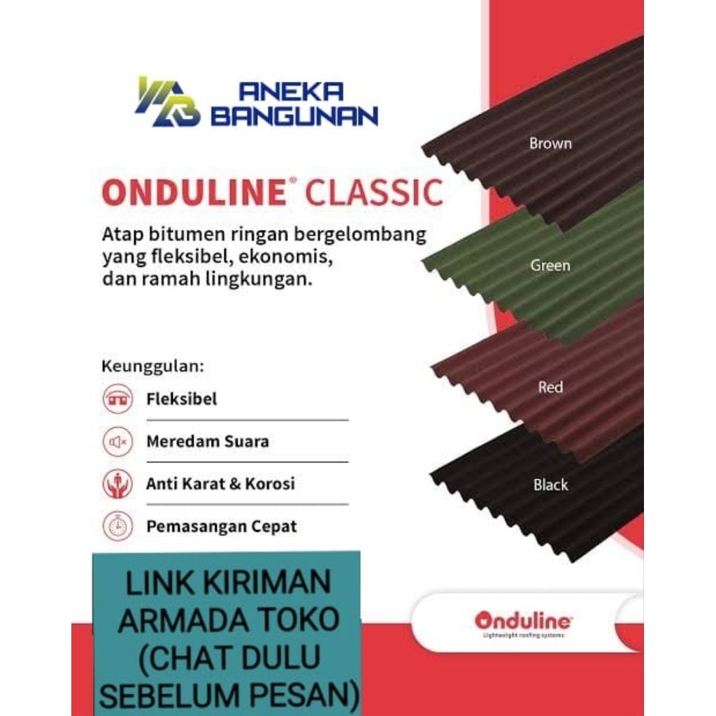 Jual Atap Onduline Classic Atap Bitumen | Shopee Indonesia