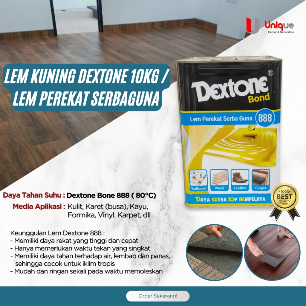 Jual Lem Kuning Karpet Vinyl Ukuran 2,5kg / Lem Dextone Serbaguna ...