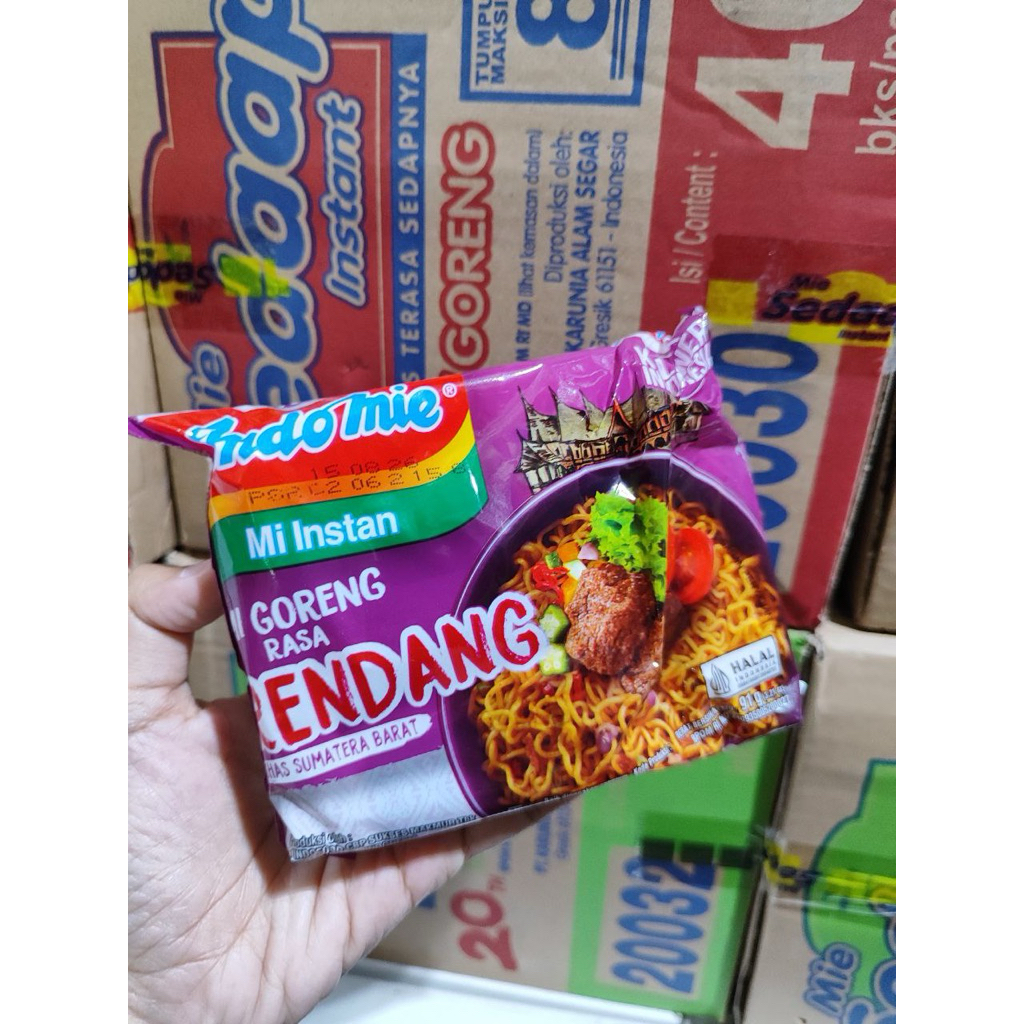 Jual mie instan mie indomie goreng rendang 1 kardus | Shopee Indonesia