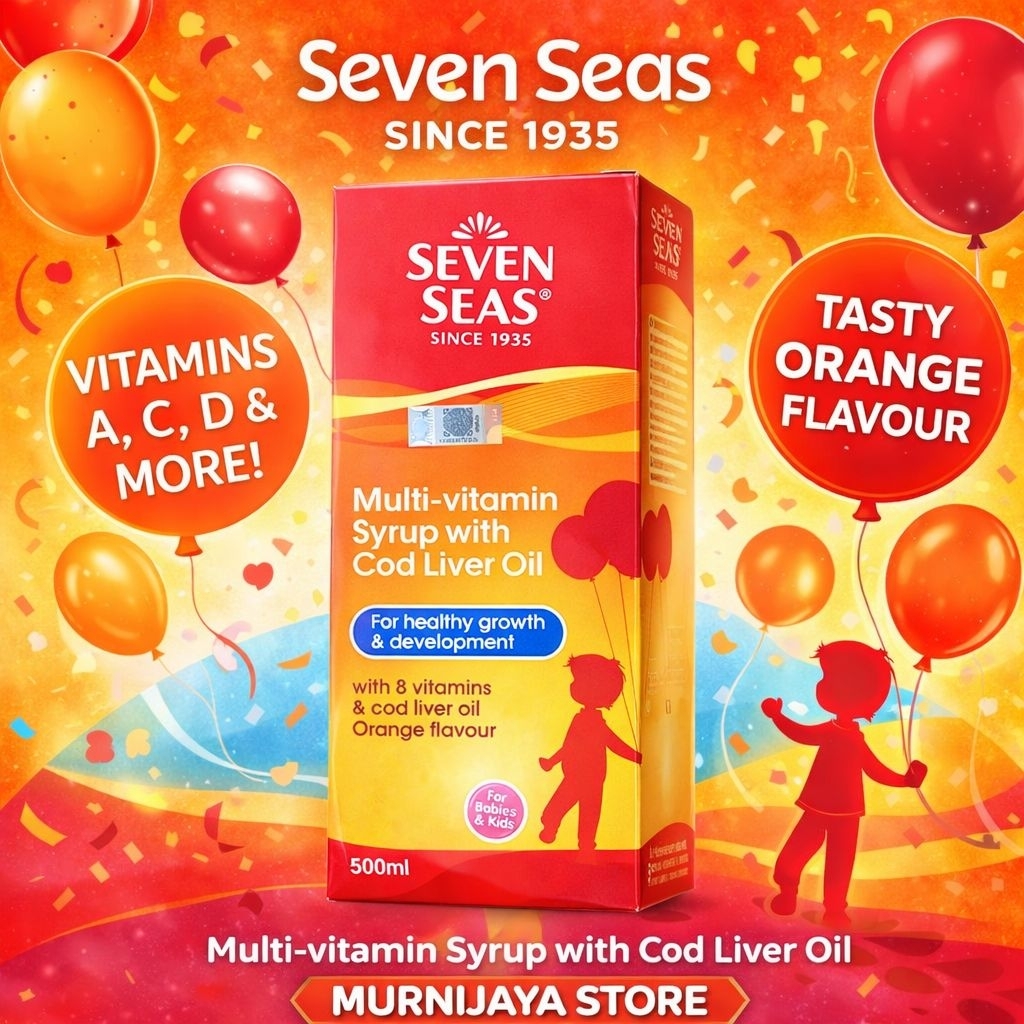 Jual EXP 2027 SEVEN SEAS MULTIVITAMIN SYRUP WITH COD LIVER OIL 500 ML ...
