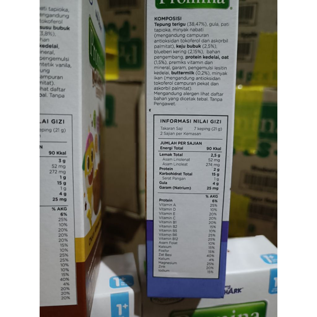 Jual Promina Multigrain Cookies Usia 1 tahun keatas rasa blueberry ...