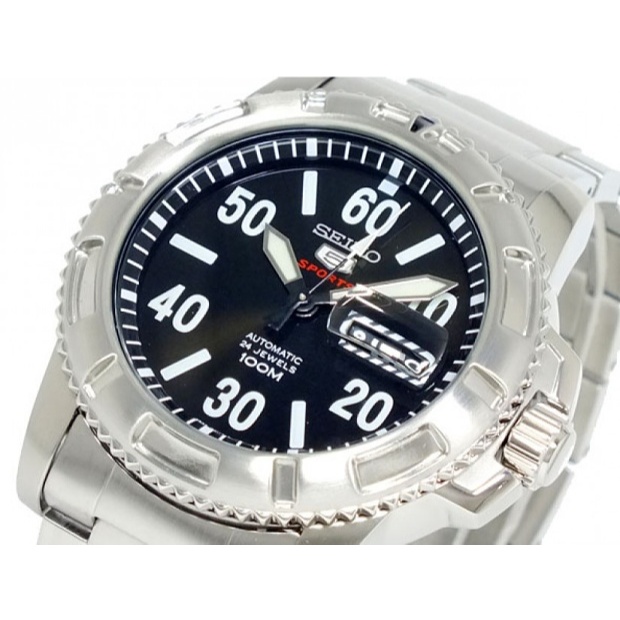 Jual Seiko 5 Sports SRP213K1 Automatic Black Dial Stainless Steel - Jam ...