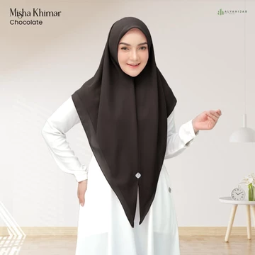 ALYAHIJAB Misha Khimar Segiempat Instan Bahan Babydoll Premium 2 Layer All Size Syari