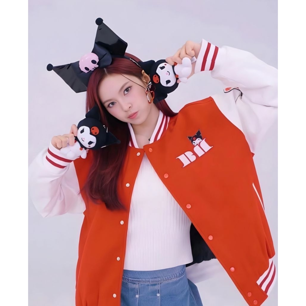 Jual Jaketin Aja - Varsity Big Size BABYMONSTER KUROMI ( S
