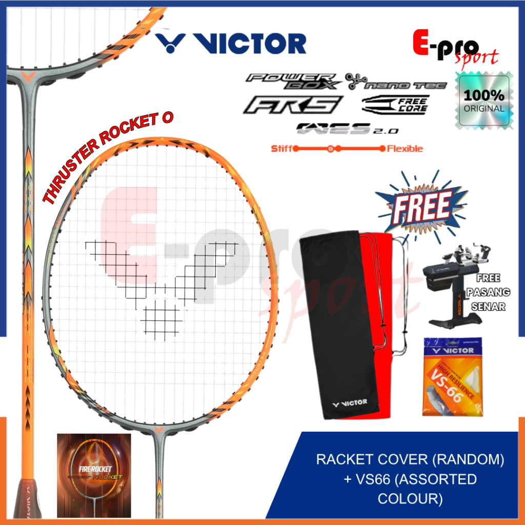 Jual Raket Badminton Victor TK ROCKET O / Thruster K Rocket / TK-ROCKET ...
