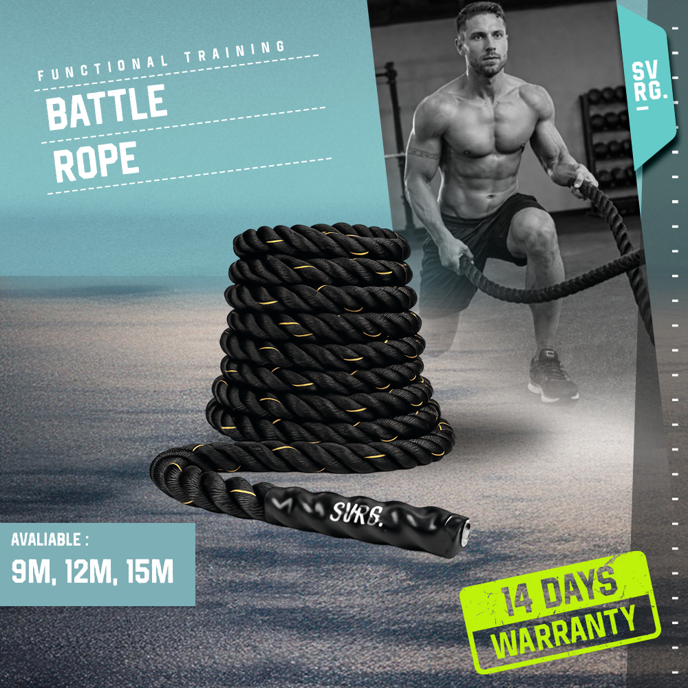 Jual SVRG Battle Rope | Battling Ropes | Crossfit | Calisthenic | 9M ...