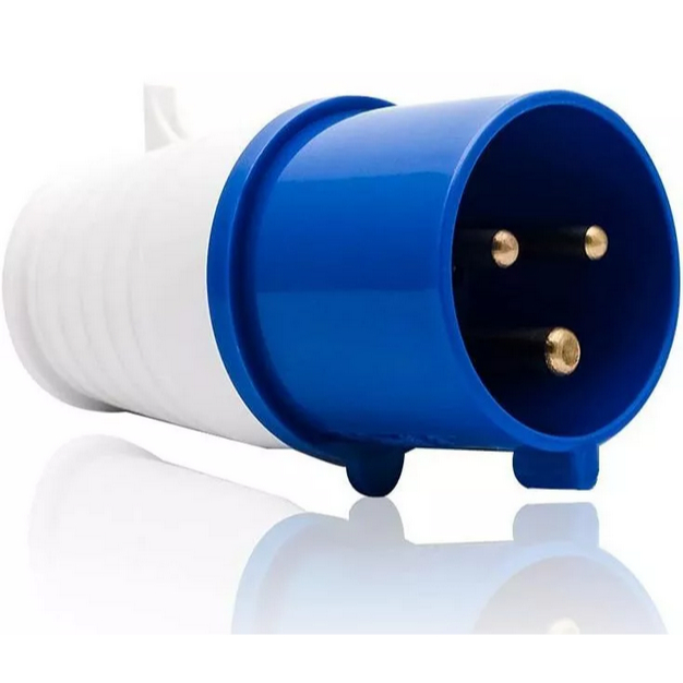 Set Panel Mounting Socket + Plug Steker 3 Pin 16A 32A - foto 2