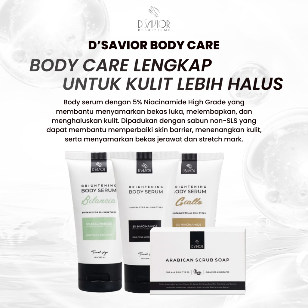 Jual Dsavior Body Serum Brightening Original Lotion Pencerah Kulit ...
