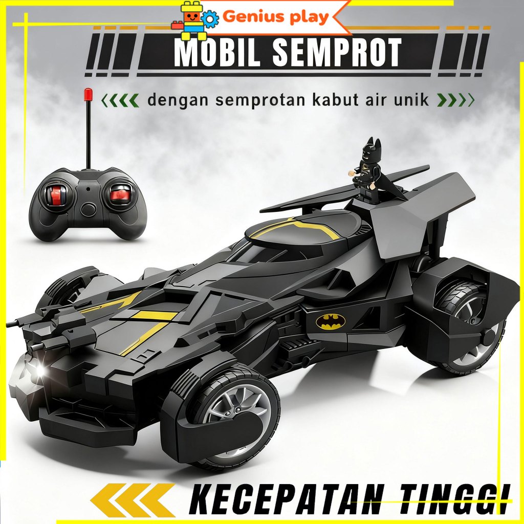 Jual GPT RC Mobil Batman Mainan Anak Remote Control Semprotan Air Lampu ...